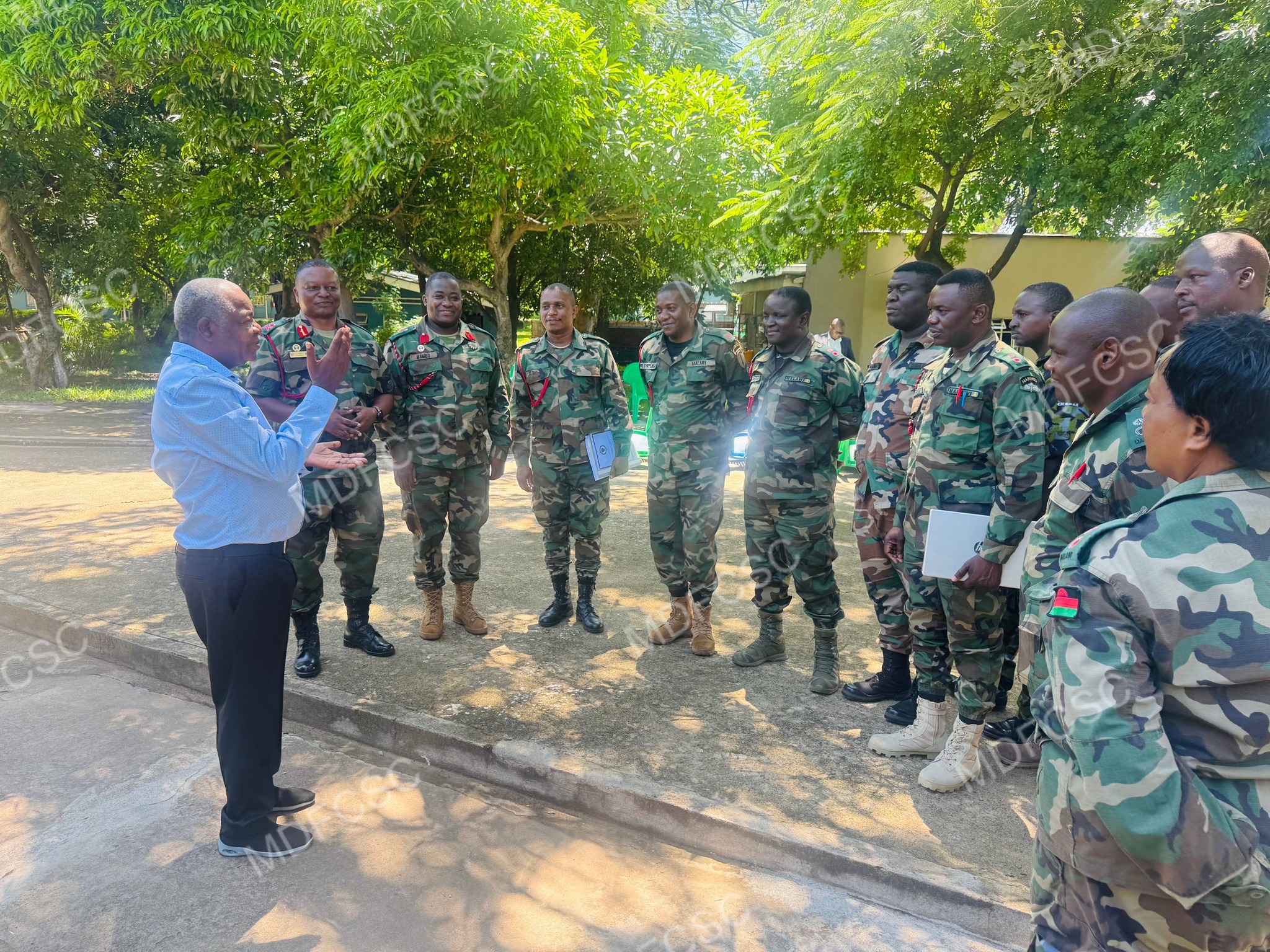 Napoleon Dzombe lectures CSC senior students